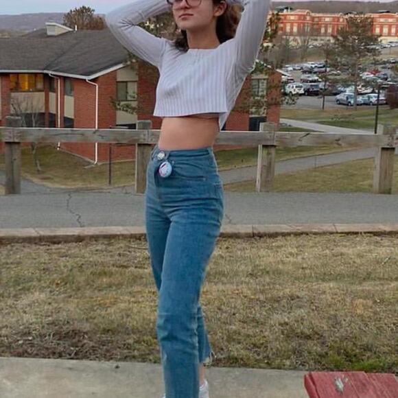 UNIF X URBAN OUTFITTERS CROPPED HENLEY SWEATER - Picture 6 of 6